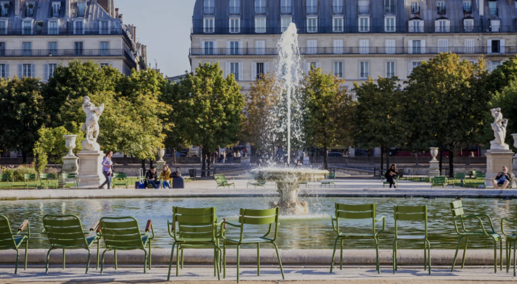 Image du jardin des tuilerie Paris 